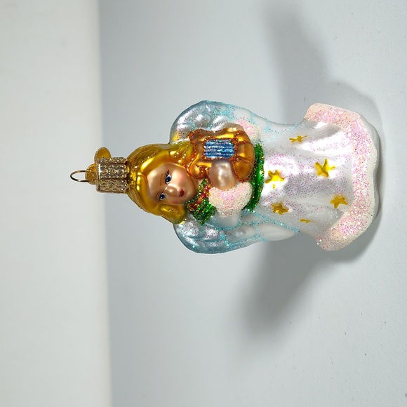 Old World Christmas Other - Old World Christmas angel with lyre glass Christmas tree ornament
